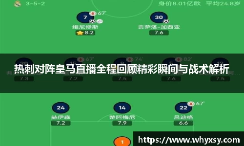 热刺对阵皇马直播全程回顾精彩瞬间与战术解析